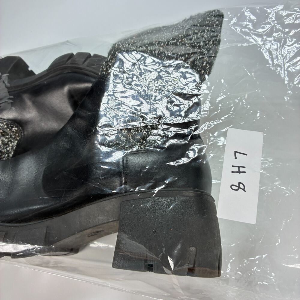 Universal Thread Keeley Chelsea Black Slip On Chunky Sock Boots Women's Size 6 - Picture 9 of 9